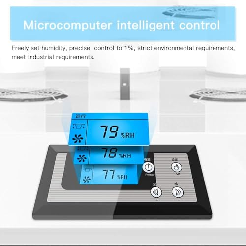 Humidificador Industrial Ultrasónico Comercial, Humidificador Ultrasónico De Niebla Fría De 600 W, Humidificadores Automáticos para Toda La Casa De 6 Kg/H, Humidificador Port, 3kg/H