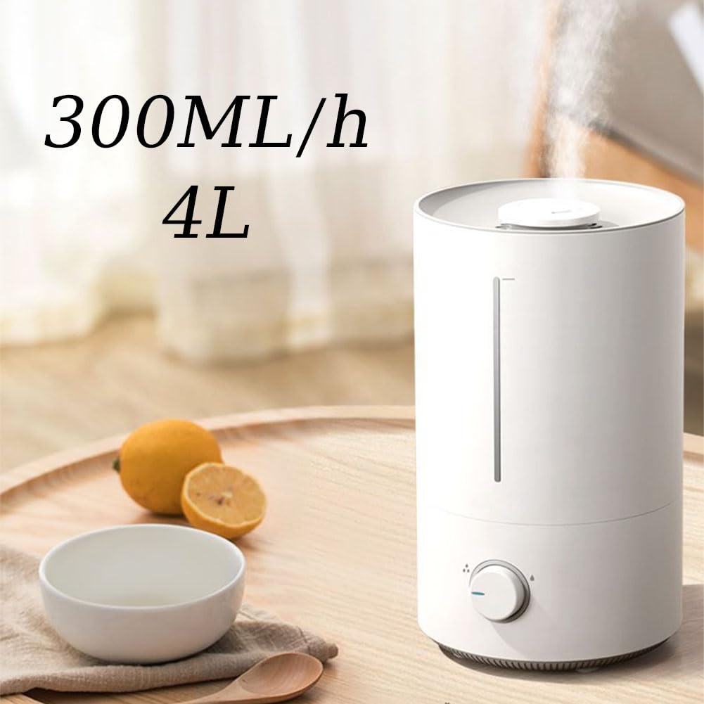 Humidificador para Dormitorio, humidificadores ultrasónicos de Niebla fría de 4 L con Velocidad de Niebla Grande de 300 ml/h, rotación de 360°, duración de 60 Horas, Apagado automático