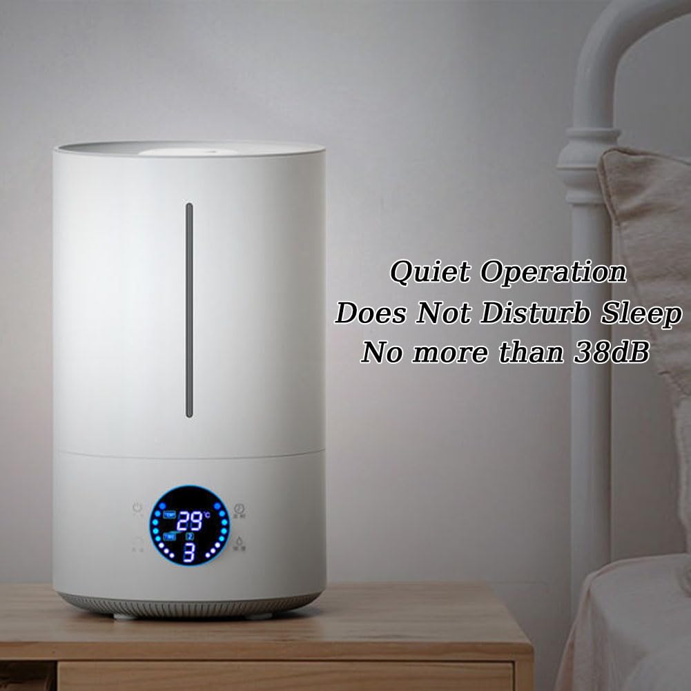 Humidificador para Dormitorio, humidificadores ultrasónicos de Niebla fría de 4 L con Velocidad de Niebla Grande de 300 ml/h, rotación de 360°, duración de 60 Horas, Apagado automático