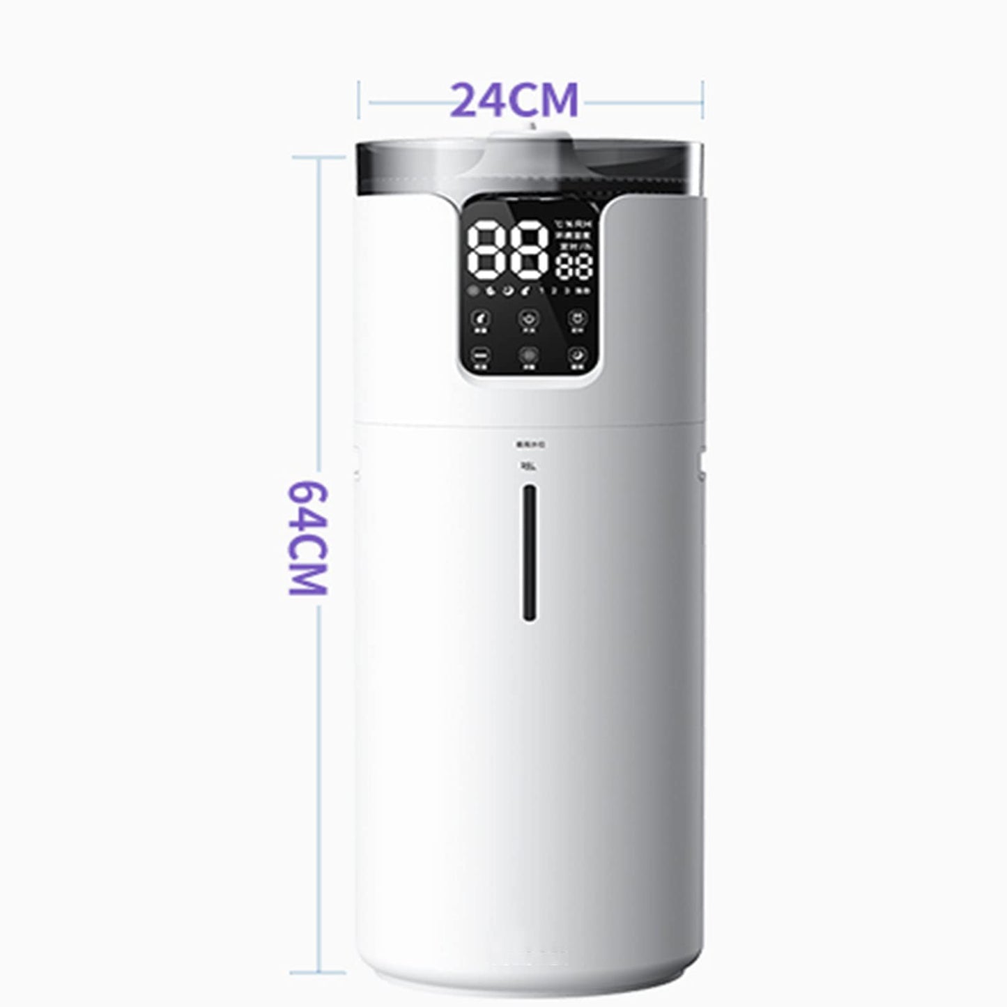 Humidificadores Humidificador ultrasónico de Niebla fría Grande de 16 L, Gran Capacidad del Tanque de Agua, Funciona hasta 26 Horas, Bandeja difusora de Aroma y Apagado automático