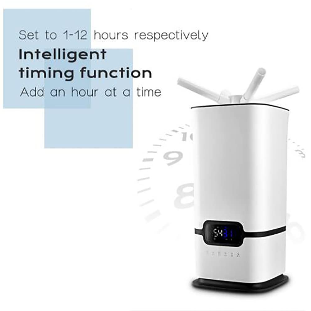 Humidificador Industrial, humidificador Grande Comercial de 16 l, humidificador para Toda la casa con Control Remoto y Temporizador, atomizadores de 3 núcleos, Humedad Personalizada, para área