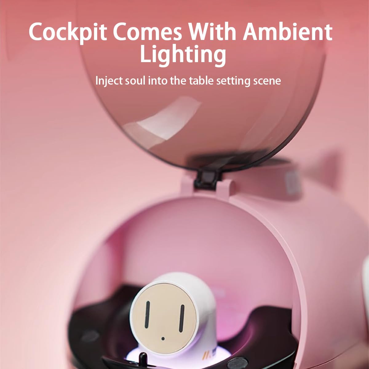 Humidificadores De 250 Ml para El Hogar, SIGA El Ritmo del Humidificador En Aerosol Musical, Humidificador Submarino De 5 W, Humidificador De Escritorio, con Control Remoto Y Luz Ambiental Pink