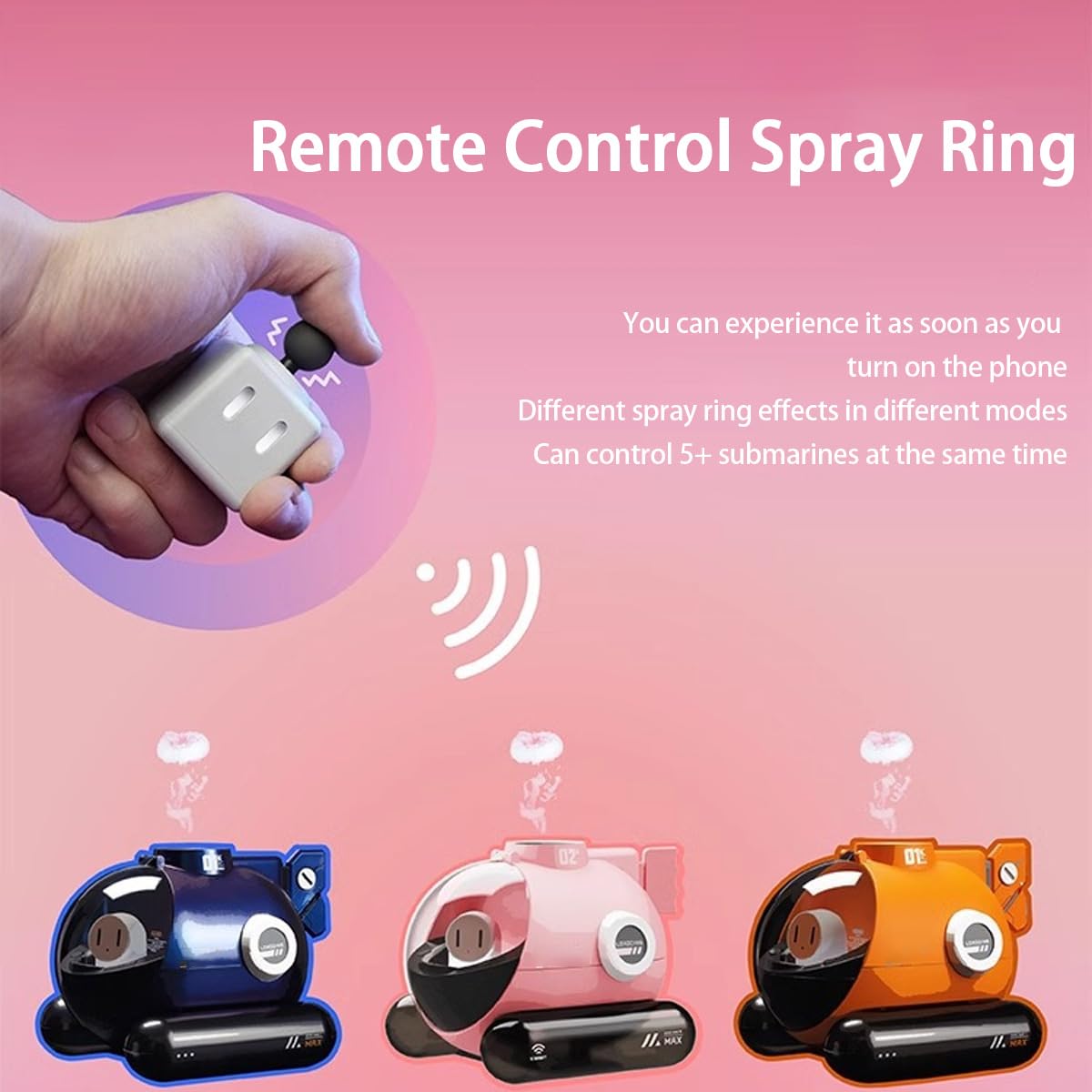 Humidificadores De 250 Ml para El Hogar, SIGA El Ritmo del Humidificador En Aerosol Musical, Humidificador Submarino De 5 W, Humidificador De Escritorio, con Control Remoto Y Luz Ambiental Pink