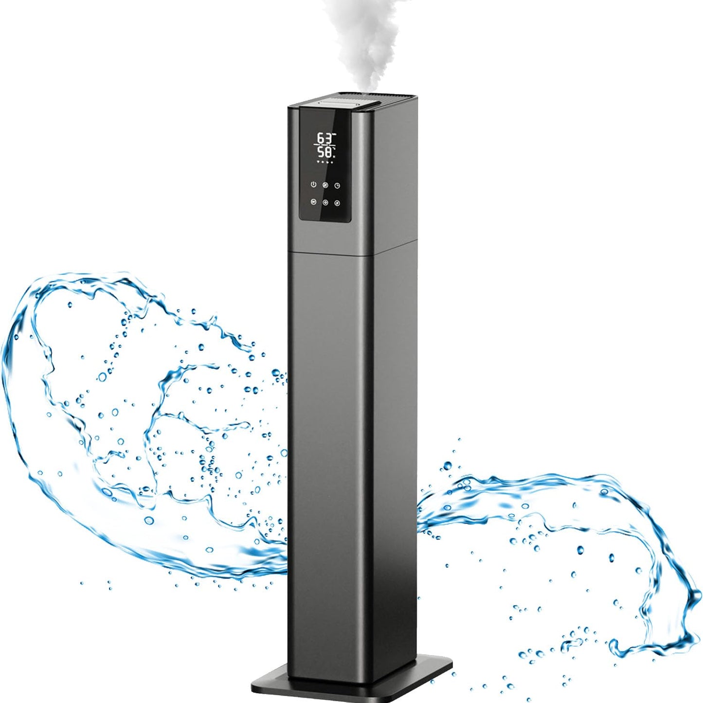 Humidificador De Llenado Superior De 13 L para Dormitorio, Tiempo De Funcionamiento De 60 Horas, con Bandeja De Aromaterapia, Salida De Niebla De 500 Ml/h Humidificación De Circulación De 360 °