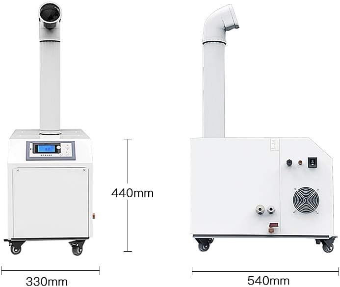 Humidificador Industrial Ultrasónico Comercial, Humidificador Ultrasónico De Niebla Fría De 600 W, Humidificadores Automáticos para Toda La Casa De 6 Kg/H, Humidificador Port, 3kg/H
