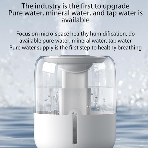 Un humidificador para dormitorios, humidificador de aire de dormitorio, 6.8 l de estiércol fresco Difuse Top Relly Humidifier | Humidificador de aire del dormitorio con carga USB, humidificadores fáci