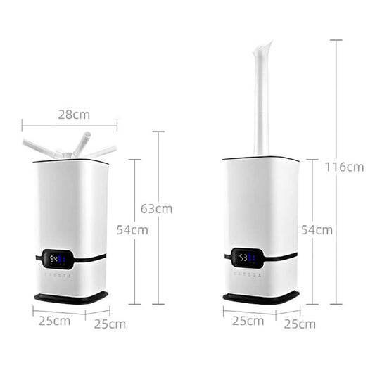 Humidificador Industrial, humidificador Grande Comercial de 16 l, humidificador para Toda la casa con Control Remoto y Temporizador, atomizadores de 3 núcleos, Humedad Personalizada, para área