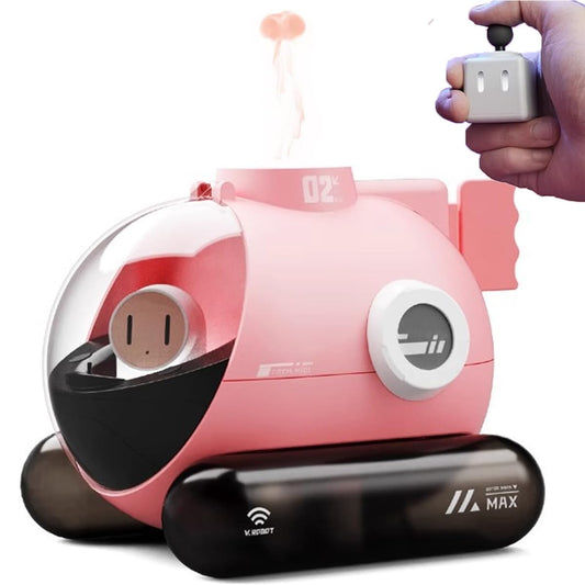 Humidificadores De 250 Ml para El Hogar, SIGA El Ritmo del Humidificador En Aerosol Musical, Humidificador Submarino De 5 W, Humidificador De Escritorio, con Control Remoto Y Luz Ambiental Pink