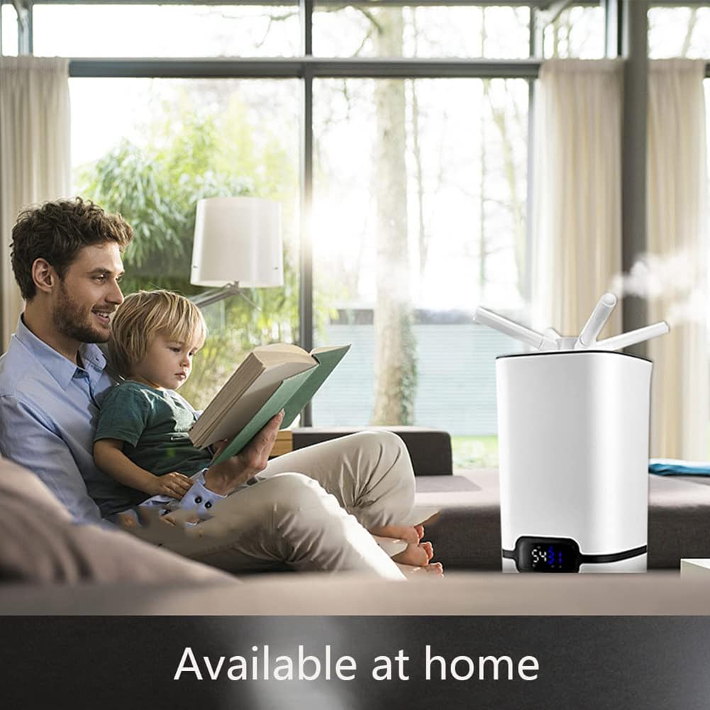 Humidificador Industrial, humidificador Grande Comercial de 16 l, humidificador para Toda la casa con Control Remoto y Temporizador, atomizadores de 3 núcleos, Humedad Personalizada, para área