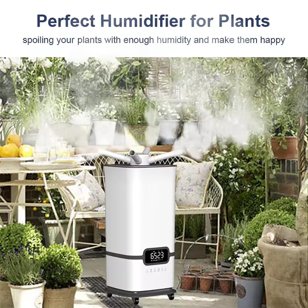 Humidificador Industrial, humidificador Grande Comercial de 16 l, humidificador para Toda la casa con Control Remoto y Temporizador, atomizadores de 3 núcleos, Humedad Personalizada, para área